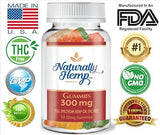 Naturally Hemp Oil 300mg Gummies - 30 ct - Full Spectrum Hemp Oil Gummies - May Help with - Pain - Anxiety - Stress - Inflammation - Sleep Aid and Much More. (300 MG)