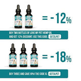Hemp Oil for Dogs and Cats - 500 mg - Anxiety Relief for Dogs Cats - Hemp Dog - Pet Hemp Oil - 100% Organic Hemp Dog Treats Grown and Extracted in USA for all Pets
