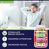 Keylor Nutrition Premium Hemp Gummies – 3000 MG – All Natural Ingredients - Relief for Stress, Inflammation, Pain, Sleep, Anxiety, Depression – Vitamins & Omega 3,6,9 – Made in The USA - 120 pcs