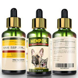 Hemp Oil for Dogs and Cats - Full Spectrum Hemp Extract - 500mg - All Natural Pain Relief for Dogs & Cats, Calming, Stress & Anxiety Support, Wellness, Hip & Joint Health - Easily Apply to Treats