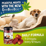 CeeBeeDoo Dog Treats with Hemp Oil for Pain Relief & Anxiety – Healthy & Tasty Hemp Treats for Dogs – Natural Pet Hemp Chews Dog Calming Treats for Small & Large Dogs, (Beef Flavored)