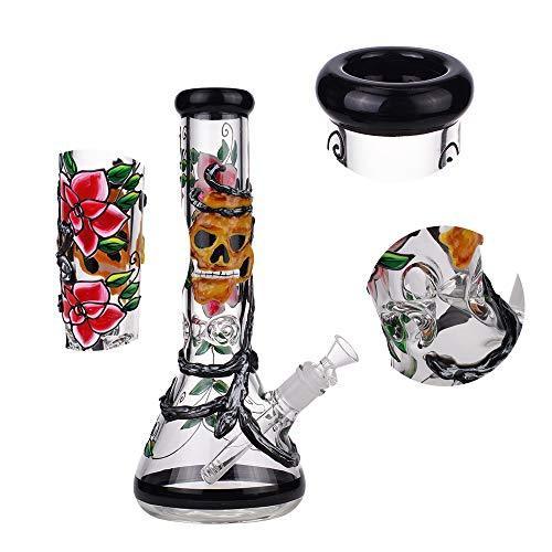 MRY Handmade Glass Glassware Home Decor Craft Tube Vase 12.6"