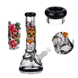MRY Handmade Glass Glassware Home Decor Craft Tube Vase 12.6"