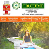 TRUHEMP Full Spectrum Hemp Extract Gummy Bear - Safe and Organic - Made in USA - 1000MG Total, 10MG Each - Great for Skin, Relaxing, Pain, Stress & Anxiety Relief