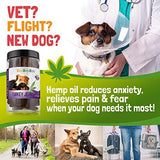 CeeBeeDoo Dog Treats with Hemp Oil for Pain Relief & Anxiety – Healthy & Tasty Hemp Treats for Dogs – Natural Pet Hemp Chews Dog Calming Treats for Small & Large Dogs, (Turkey Jerky)