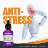 Hemp Oil Drops 1500mg, 100% Pure Natural Ingredients Full Spectrum Co2 Extracted, Anti-inflammatory, Help Reduce Stress, Anxiety and Pain, Vegan Vegetarian Friendly