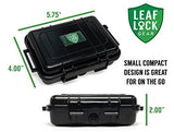 RAW Black Rolling Papers 1 1/4 (6 Packs), Pre Rolled Tips (3 Packs), Roller, Hemp Wick, Magnifier Card with RPD Grinder, Leaf Lock Gear Airtight Carrying Case and Smell Proof Pouch - Bundle - 15 Items