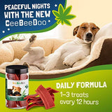 CeeBeeDoo Dog Treats with Hemp Oil for Pain Relief & Anxiety – Healthy & Tasty Hemp Treats for Dogs – Natural Pet Hemp Chews Dog Calming Treats for Small & Large Dogs, (Doggy Bacon)