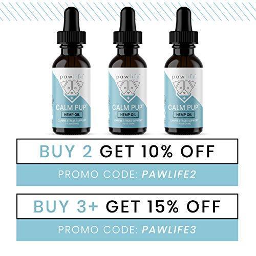Dog Calming Aid - Hemp Oil for Dogs - Calming Extract for Stress and Anxiety Support - Omega 3 and 6 Fatty Acids - Hip and Joint Pain Support for Dogs - 1oz 250mg