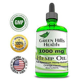 Hemp Oil 1000MG 4 oz Full Spectrum Premium Hemp Oil for Pain Anxiety, Stress and Inflammation. Improves Mood Sleep Skin & Hair Organic Vegan Non-GMO Orange Flavor Low Intro Price