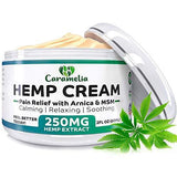 Hemp Extract Cream - 250 Mg - Made in USA - Natural Hemp Pain Relief Cream for Inflammation, Muscle, Joint, Back, Knee & Arthritis Pain - Hemp Salve Contains Arnica, MSM & 10% EMU Oil - Non-GMO