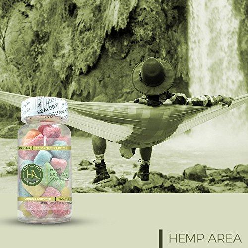 Hemp Gummies - 35ct - 12mg Per Gummy Bear Full Spectrum Organic Hemp Infused - Relaxing, Pain, Stress & Anxiety Relief - Omega 3, 6 & 9. By Dr. Fishman Labs.