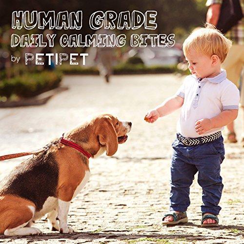 PETIPET Dog Calming Treats- Natural Dog Anxiety Relief Bars. Organic Hemp & Chamomile for Effective Stress, Anxiety Relief in Dogs