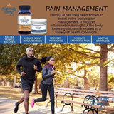 Naturally Hemp Oil - 300mg Capsule - Certified Organic - Relief for Stress, Inflammation, Pain, Sleep, Anxiety, Depression, Nausea - Full Spectrum Extract Safe for Your Whole Family