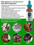 Benny's Hemp Oil for Dogs and Cats 250mg - Supports Anxiety Relief, Aging, and Joint Pain in Pets - 100% Organic, Natural, Grown & Made in USA