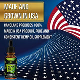 Canolane Organic Hemp Oil Drops 5000mg, Pure Full-Spectrum Support for Anxiety and Pain Relief, Natural Anti-Inflammatory, Omega Fatty Acids, Cold-Pressed Extract
