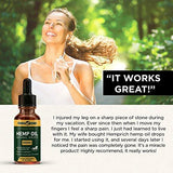 Full Spectrum Hemp Oil for Pain, Anxiety & Stress Relief - 500mg of Pure Hemp Extract - Grown & Made in USA - Anti-Inflammatory & Joint Support - Helps with Sleep, Mood, Skin & Hair - 1 Fl oz (30ml)