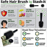 Diversion Safe Hair Brush by Stash-it | BONUS Smell Proof Bag | Can Safe to Hide Money, Jewelry, or Valuables with Discreet Secret Removable Lid