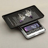 LuckyStone Portable Electronic Balance Gram Digital Pocket Jewelry and Kitchen Food Weighing 100 g/0.01 g Scale, Stainless Steel