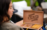 Blake & Lake Wood Stash Box with Rolling Tray - Stash Box with Lock and Key -